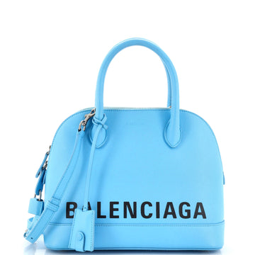 Balenciaga Logo Ville Bag Leather Small