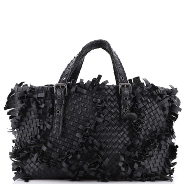 Bottega Veneta Lido Patchwork Tote Fringe Intrecciato Nappa Large