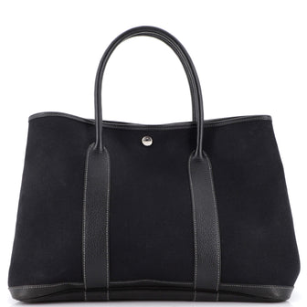 Hermes Garden Party Tote Toile and Leather 36