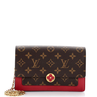 Louis Vuitton Flore Chain Wallet Monogram Canvas
