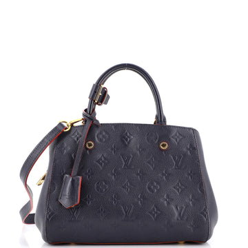 Louis Vuitton Montaigne Handbag Monogram Empreinte Leather BB
