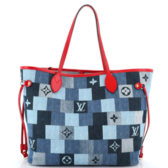 Louis Vuitton Damier Monogram Patchwork Denim Handbag