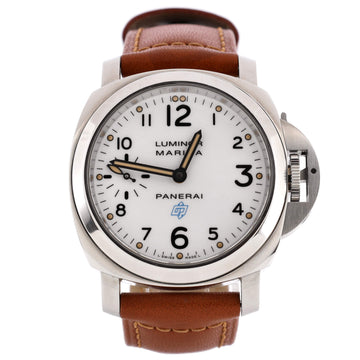 Panerai Luminor Marina Manual Watch Stainless Steel and Leather 44