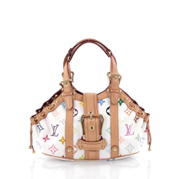 Louis Vuitton Theda Handbag Monogram Multicolor PM White