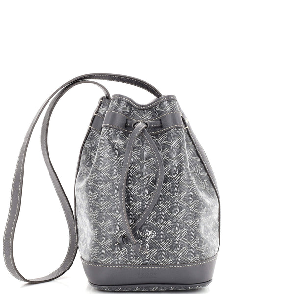 GOYARD-Herringbone-PVC-Leather-Petit-Flot-Bucket-Bag-PM-Gray –  dct-ep_vintage luxury Store