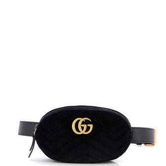 Gucci GG Marmont Belt Bag Matelasse Velvet
