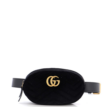 Gucci GG Marmont Belt Bag Matelasse Velvet