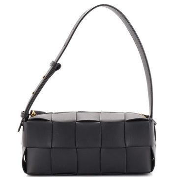 Bottega Veneta Brick Cassette Shoulder Bag Maxi Intrecciato Leather Small