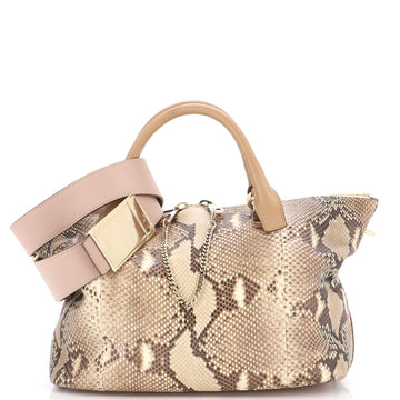 Chloe Baylee Satchel Python and Leather Medium