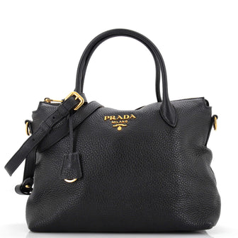 Prada Dual Strap Zip Tote Vitello Daino Medium