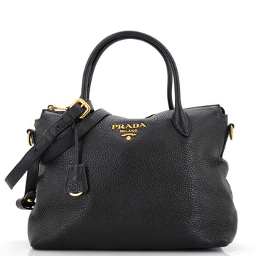Prada Dual Strap Zip Tote Vitello Daino Medium