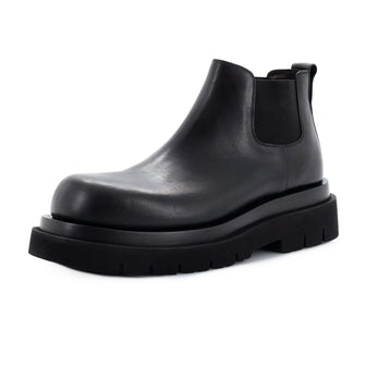 Bottega Veneta Men's Lug Cropped Boots Leather
