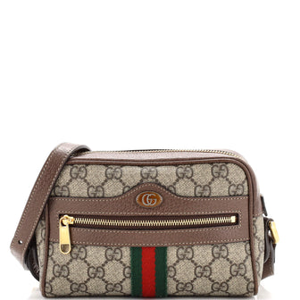 Gucci Ophidia Shoulder Bag GG Coated Canvas Mini