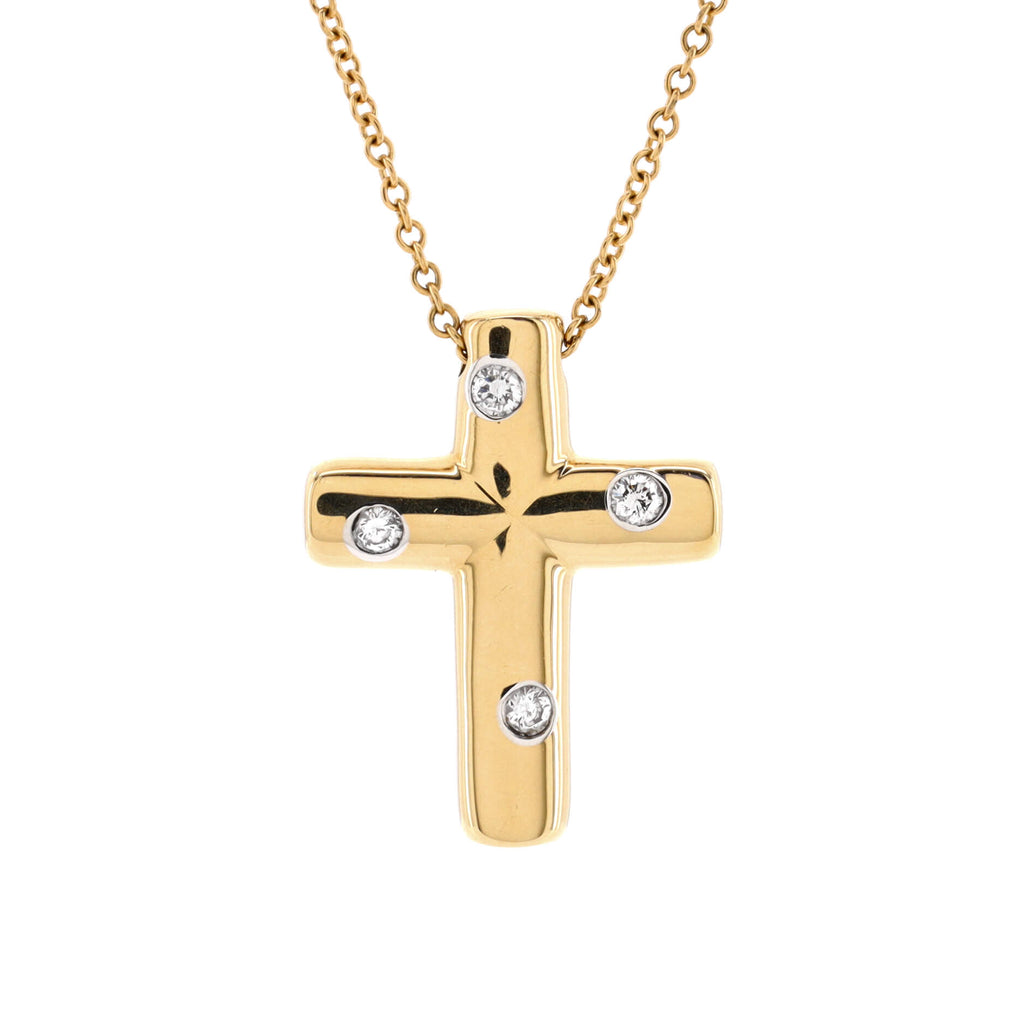 Tiffany & Co. Cross Pendant Necklace (Gold) | Rent Tiffany & Co. jewelry  for $55/month - Join Switch