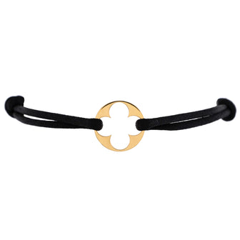 Louis Vuitton Empreinte Bracelet Silk Cord with 18K Yellow Gold
