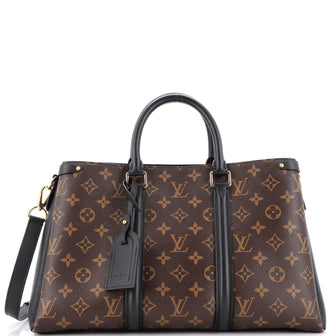 Louis Vuitton Soufflot Tote Monogram Canvas with Leather MM