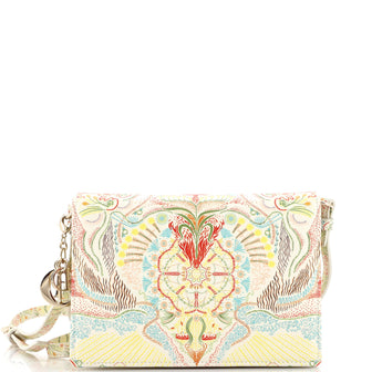 Christian Dior Lady Dior Wallet on Strap Printed Leather