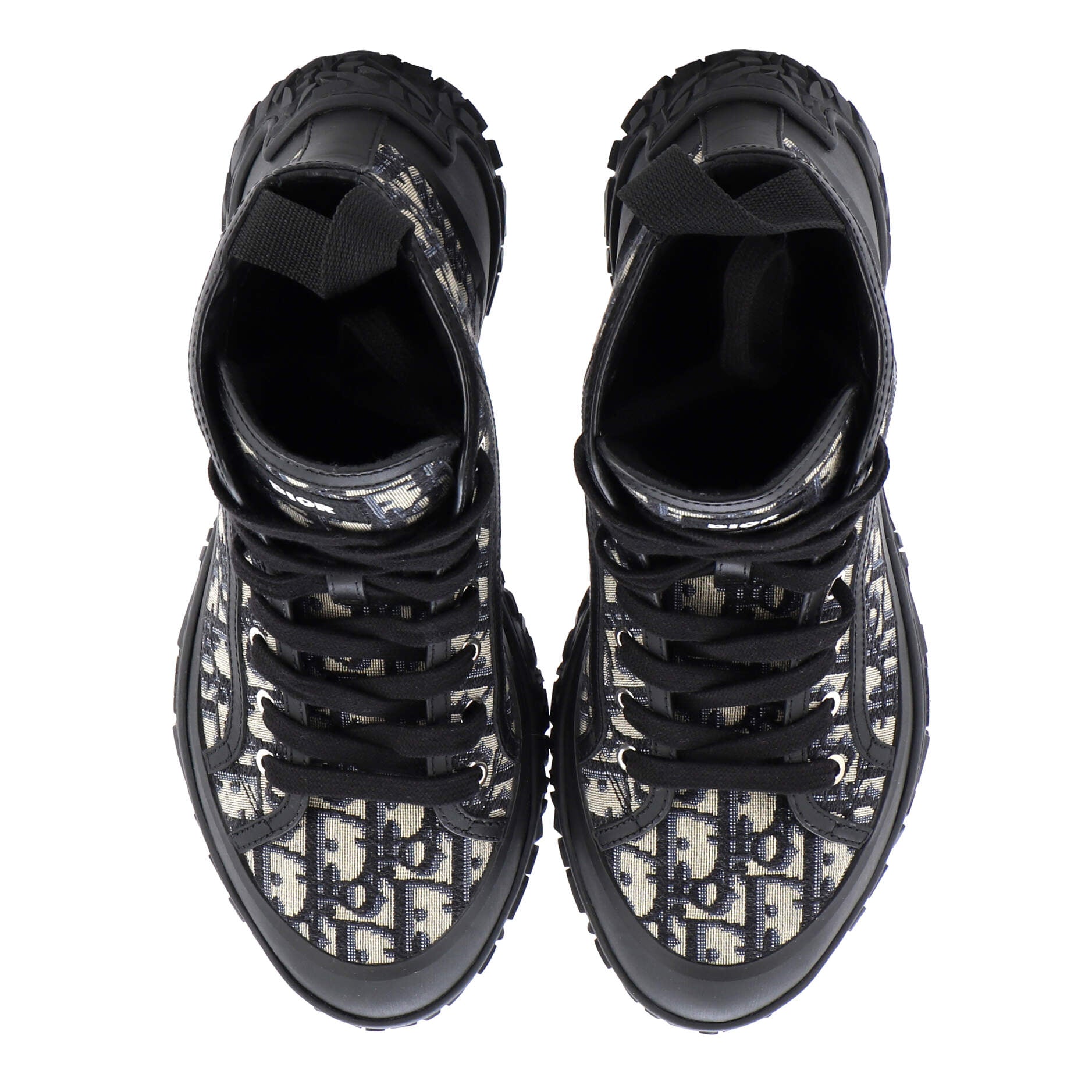 Christian Dior Men's Diorizon Ankle Boots Oblique Jacquard and