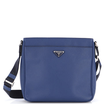 Prada Front Pocket Messenger Bag Saffiano Leather Medium