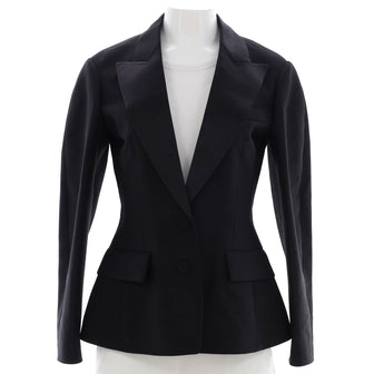 Louis Vuitton Women's Peak Lapel Blazer Mohair Blend