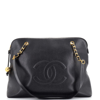 Chanel Vintage Timeless Zip Tote Caviar Large