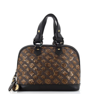 Louis Vuitton Alma Handbag Limited Edition Monogram Eclipse Sequins PM
