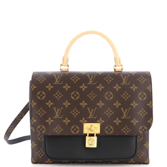 Louis Vuitton Marignan Handbag Monogram Canvas with Leather