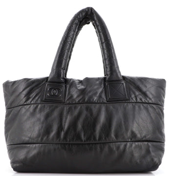 Chanel Coco Cocoon Zipped Tote Lambskin Large