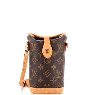 Louis Vuitton, Bags, Louis Vuitton Fold Me Pouch Monogram Canvas Brown