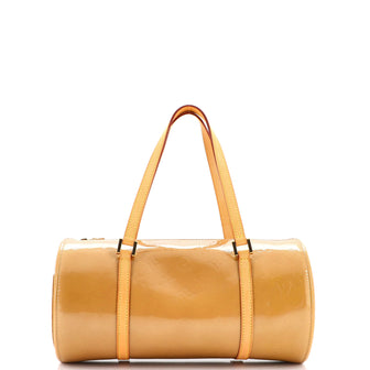 Louis Vuitton Yellow Vernis Bedford Brown Light brown Leather