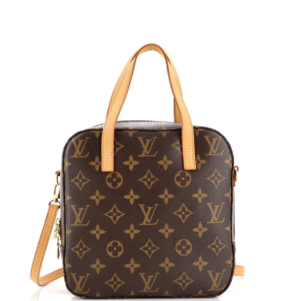 Louis Vuitton Spontini Handbag Monogram Canvas Brown 21372128
