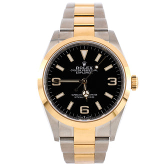 Rolex Oyster Perpetual Explorer Automatic Watch Stainless Steel and Yellow Gold 36