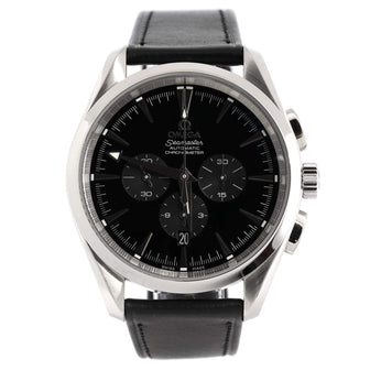 Omega Seamaster Aqua Terra 150M Chronometer Chronograph Automatic Watch Stainless Steel and Leather 43