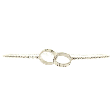 Cartier Love Interlocking Bracelet 18K White Gold