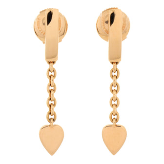 Cartier Mon Amour Heart Drop Earrings 18K Rose Gold
