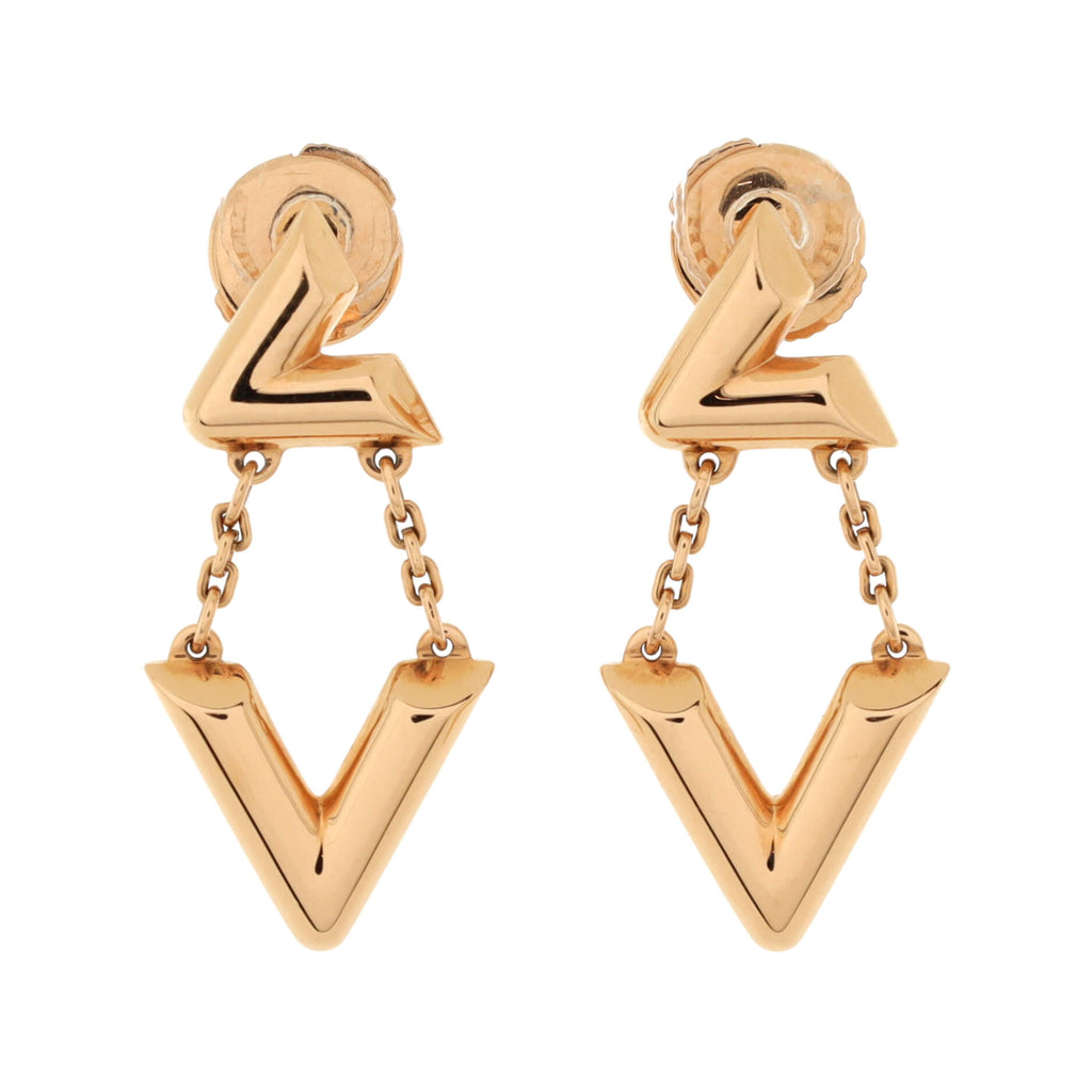 Louis Vuitton LV Volt Upside Down Earrings 18K Rose Gold Rose gold 213721367