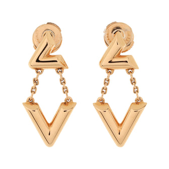 Louis Vuitton LV Volt Upside Down Earrings 18K Rose Gold Rose gold