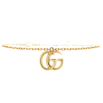 Gucci GG Running Charm Chain Bracelet 18K Yellow Gold