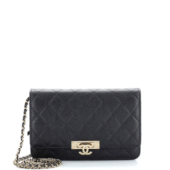 Chanel Golden Class Wallet on Chain Quilted Caviar