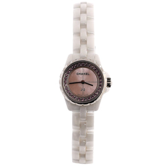 Chanel J12 XS Quartz Watch Ceramic and Stainless Steel with Sapphire Bezel and Mother of Pearl Dial 19