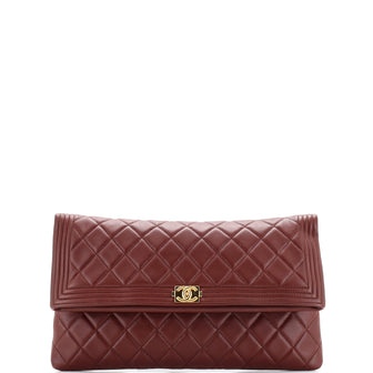 Chanel Boy Beauty CC Clutch Quilted Lambskin