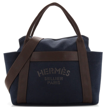 Hermes Sac De Pansage Groom Handbag Canvas