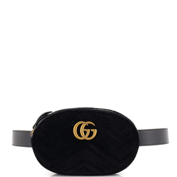 Gucci GG Marmont Belt Bag Matelasse Velvet