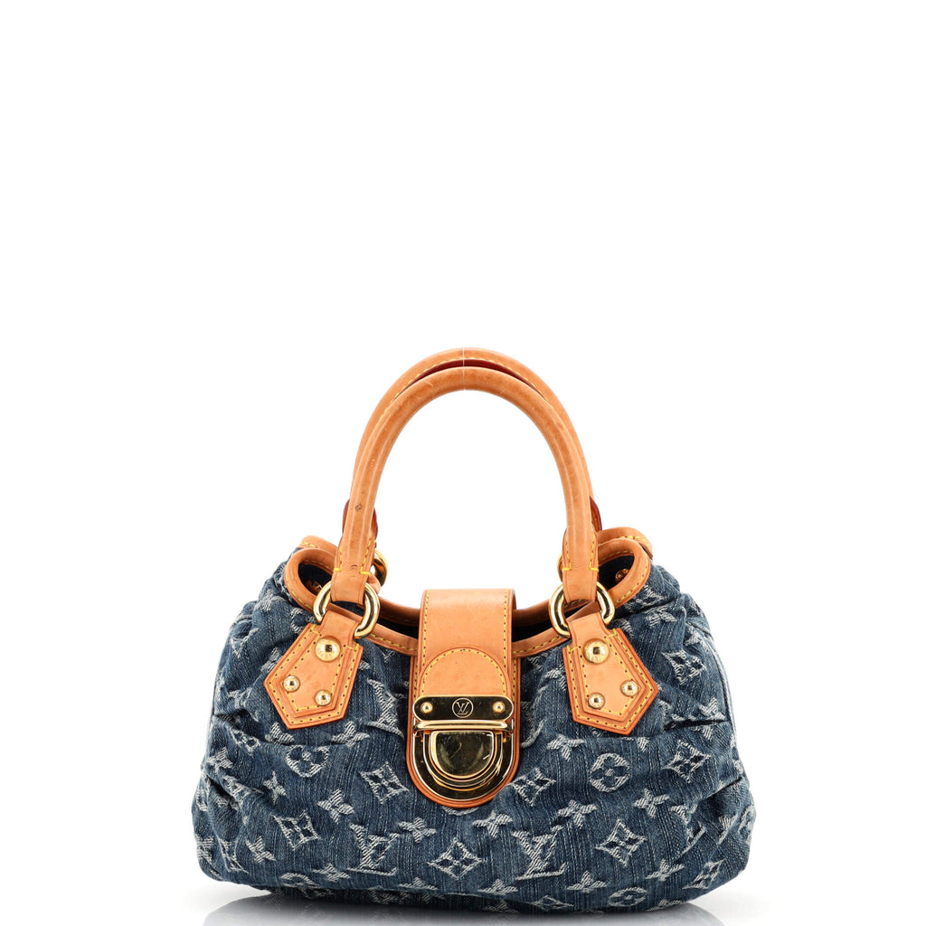 Pre-Owned Louis Vuitton Denim Pleaty Bag 213782/1 | Rebag