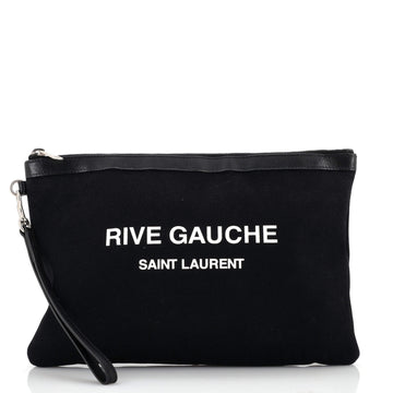 Saint Laurent Rive Gauche Pouch Canvas