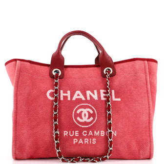 Chanel Deauville Tote Canvas Medium