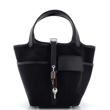 Hermes Cargo Picotin Lock Bag Canvas and Swift PM