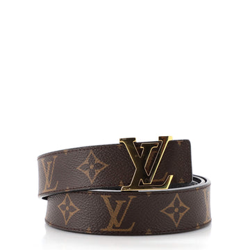 Louis Vuitton LV Initiales Reversible Belt Monogram Canvas and Leather Medium