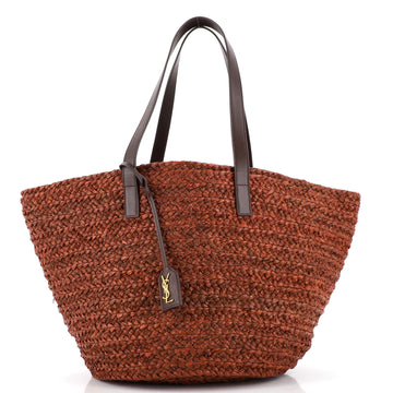 Saint Laurent Panier Basket Shopper Raffia Medium