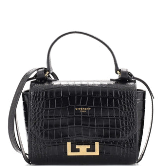 Givenchy Eden Top Handle Bag Crocodile Embossed Leather Mini